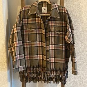 Zara Fringe Jacket